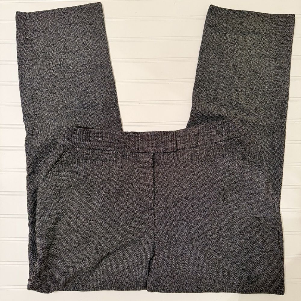 Investments Charcoal Gray Textured Stretch Dress Pants